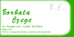 borbala czege business card