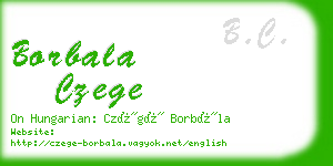borbala czege business card